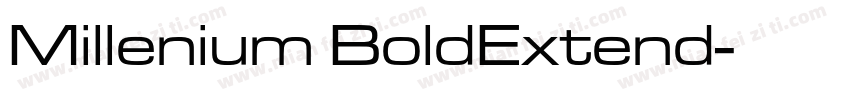 Millenium BoldExtend字体转换